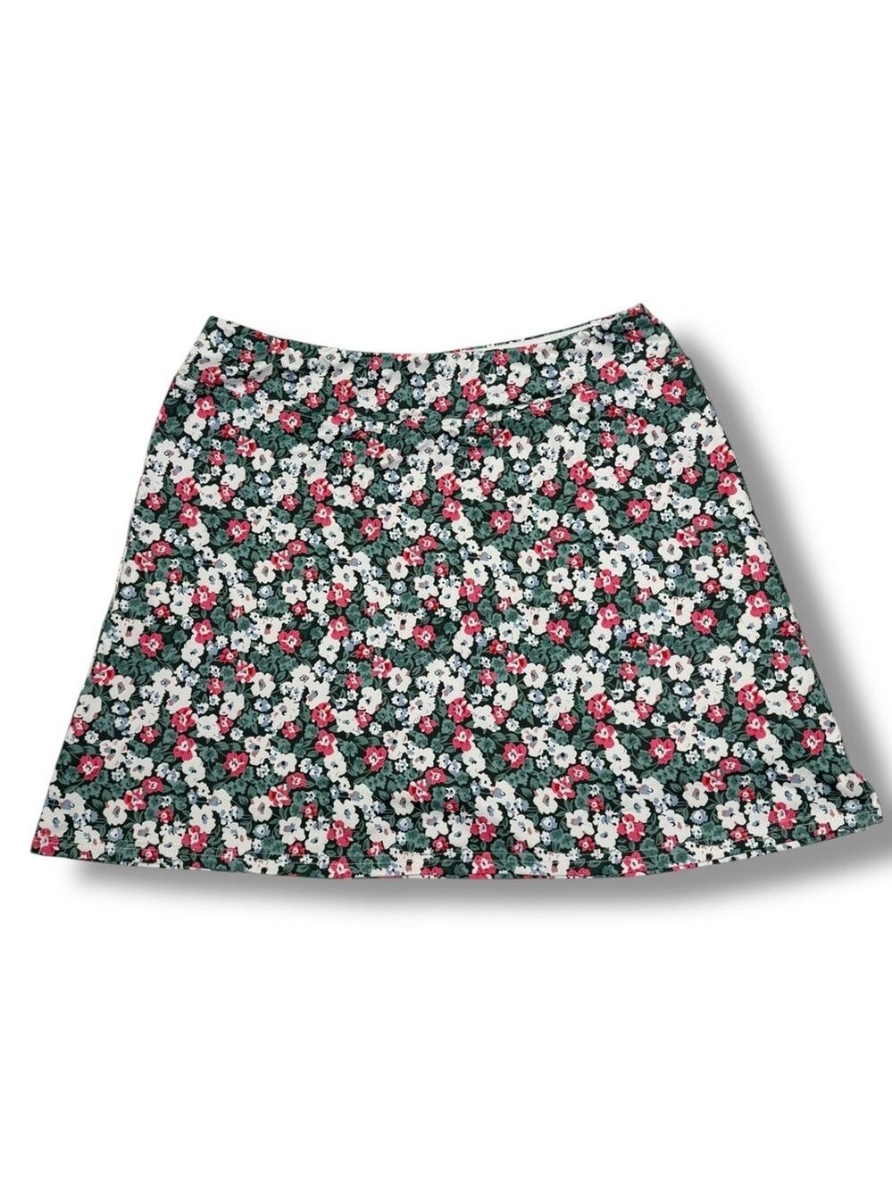 Oyamiki Women’s Active Athletic Skort Red Green Floral Size Large